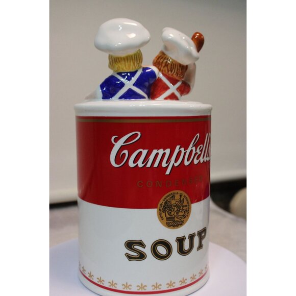 Cookie Jar - Campbell's Soup Can w/Kids by Benjamin & Medwin, soi2023 - Picture 3 of 6
